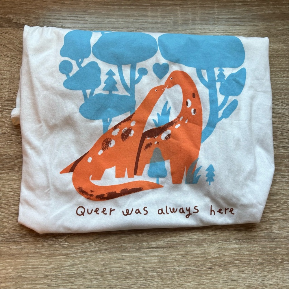 NEW Tshirt- Queer Was Always here -XL